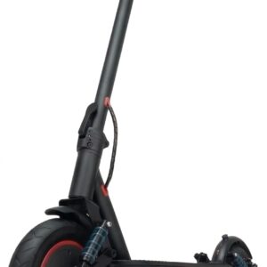 S10 Electric Scooter for Adults – V Double Suspension, 350W Motor (500W Peak), 32km Range, 10″ Solid Rubber Tyres, Double Brake System – Folding Electric Scooter with App Control