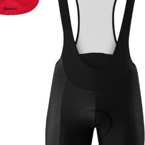 Gonso Sitivo Bib, Men’s Bib Shorts with Sitivo Comfort Seat Padding, High Movement Elasticity and Non-Slip Silicone Leg Rubber, Tight Fit