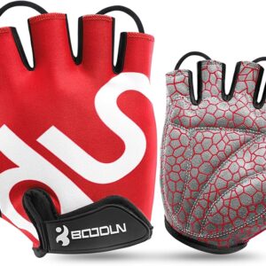 KONVINIT Cycling Gloves Men Women Summer Cycling Gloves Half Finger Cycling Gloves Leisure for Mountain Bike, Road Bike, Downhill, Commuter, Cyclist, Kayak, Scooter, Sailing, Rudder