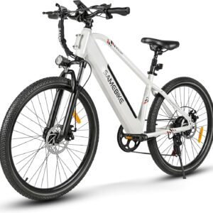 SAMEBIKE 26 Inch Electric Bicycle E-Bike Men Women with 540 Wh Battery, Up to 100 KM, 250 W Motor, Electric Bicycle with 7-Speed Gear, Pedelec City Bike EBike for Trekking RSA01 Men
