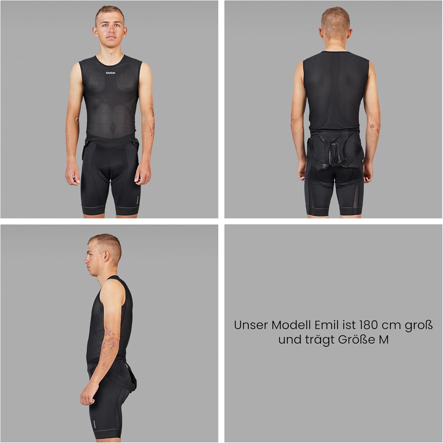 GripGrab Ultralight Pack of 1 and 3 Cool Mesh Summer Road Bike Base Layer Men's Cycling Undershirt Sleeveless Thin Cycling – Bild 5