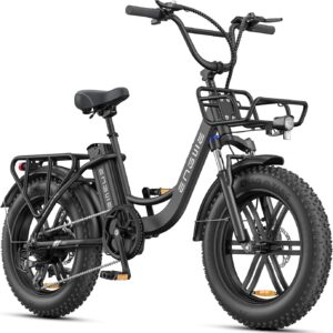 ENGWE L20 Boost Electric Bicycle for Adults, Removable Battery with 48 V 13 Ah, Range up to 126 Km, 20 x 4.0 Fat Tyres, 7 Gears Ebike