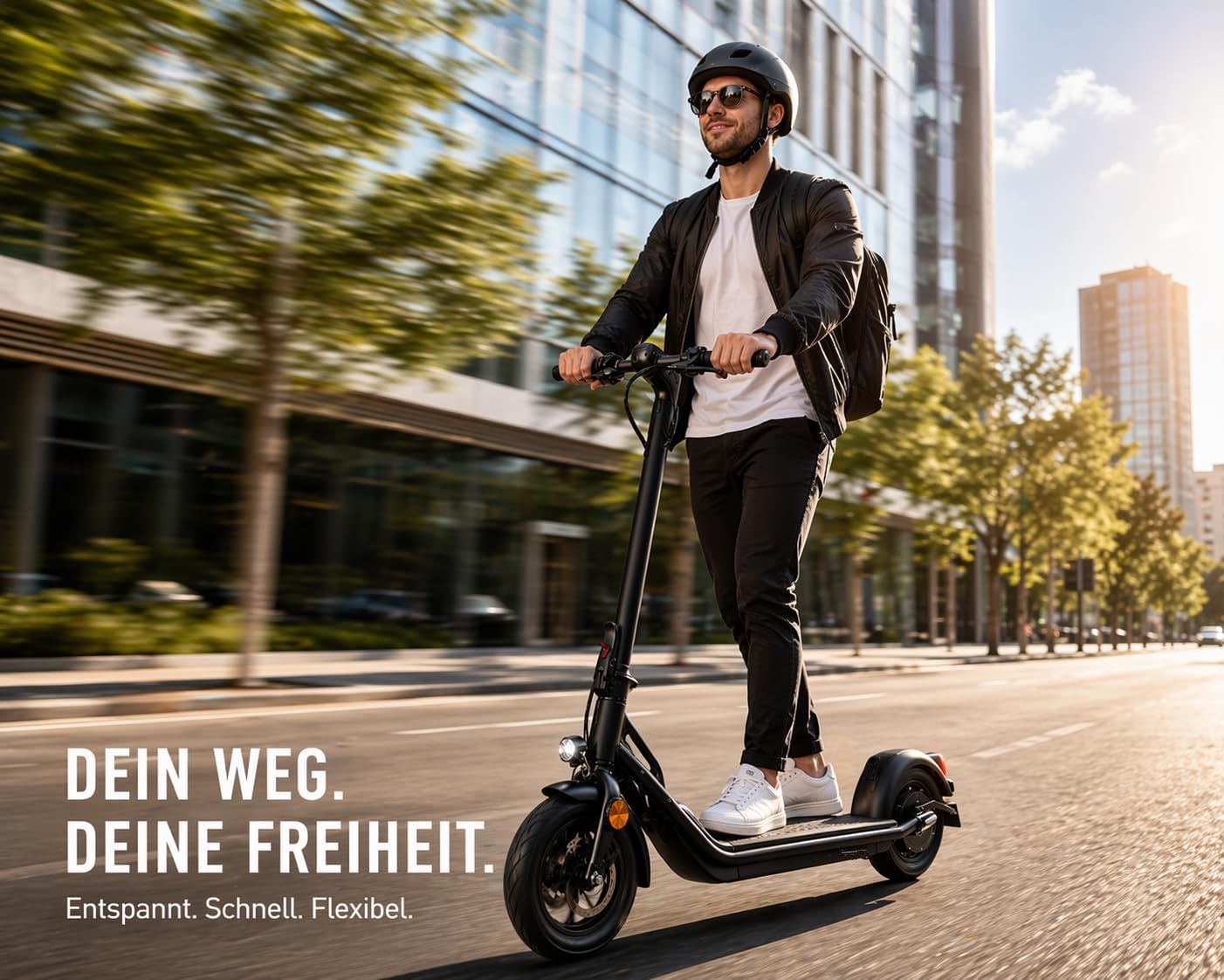 IMLEX E-Scooter Electric Scooter with Road Approval (ABE) - 20 km/h, 400 W Motor, 12 Inch Pneumatic Tyres, LED Display & Lighting, Foldable – Bild 3
