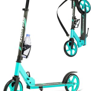 Foldable Children’s Scooter with 20 cm Wheels – Scooter for Children from 8 Years and Adults, Height-Adjustable Handlebar, Maximum Load 100 kg