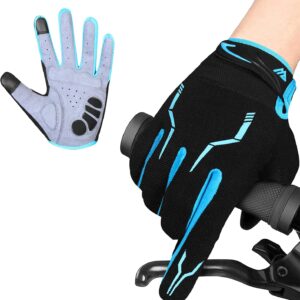 WESTWOOD FOX WFX Cycling Gloves Full Finger Mountain Bike Gloves Touchscreen MTB Gloves Padded Non-Slip MTB Road Bike Sports Gloves for Men and Women