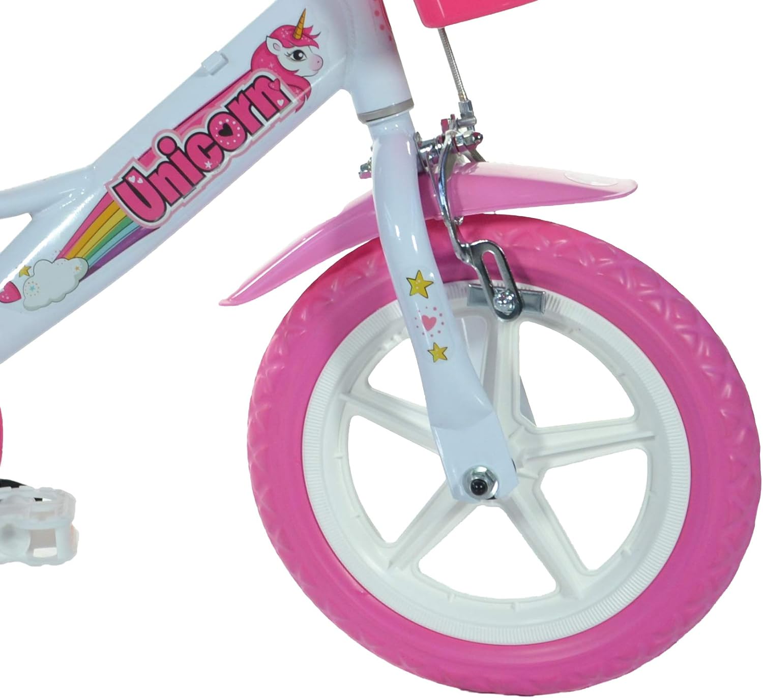 Dino Bikes 124RL-UN Unicorn Bike, White/Pink – Bild 6