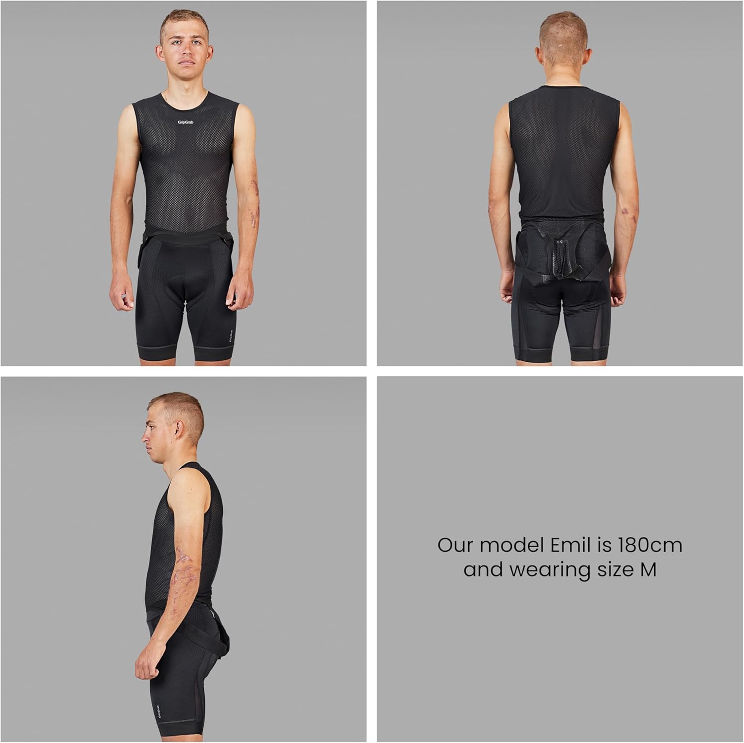 GripGrab Ultralight Pack of 1 and 3 Cool Mesh Summer Road Bike Base Layer Men's Cycling Undershirt Sleeveless Thin Cycling – Bild 2