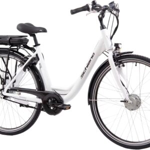 F.lli Schiano E-Moon, E Bike für die Stadt 28 Zoll, 36V 14.5Ah Abnehmbarer Akku, Motor 250W 40Nm, Shimano Nexus 7-Gang City Ebike für Herren/Damen