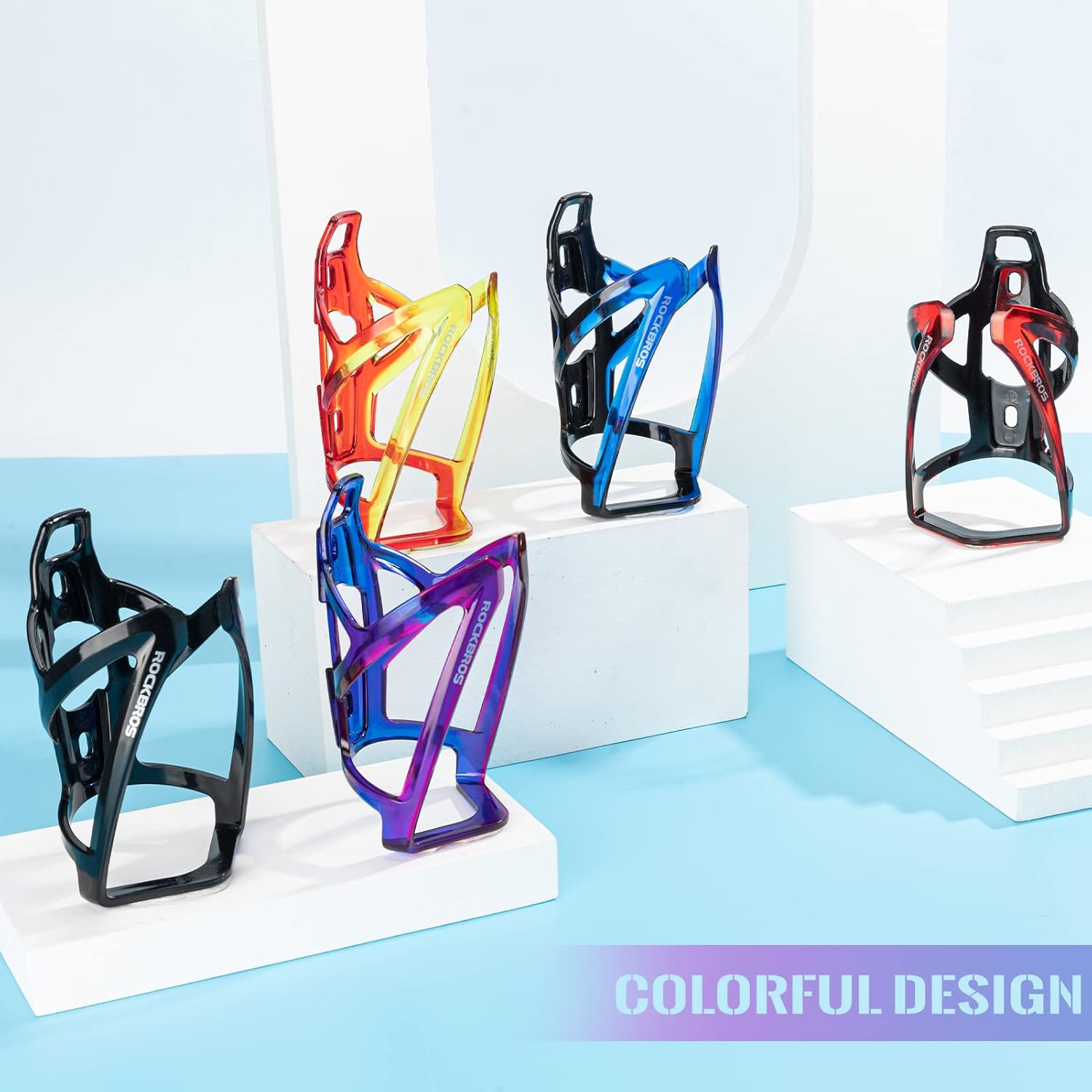 ROCKBROS Bottle Holder Bicycle Drink Holder 35 g Lightweight Water Bottle Holder for MTB Road Bike Bicycle 5 Colours (Pack of 2) – Bild 7