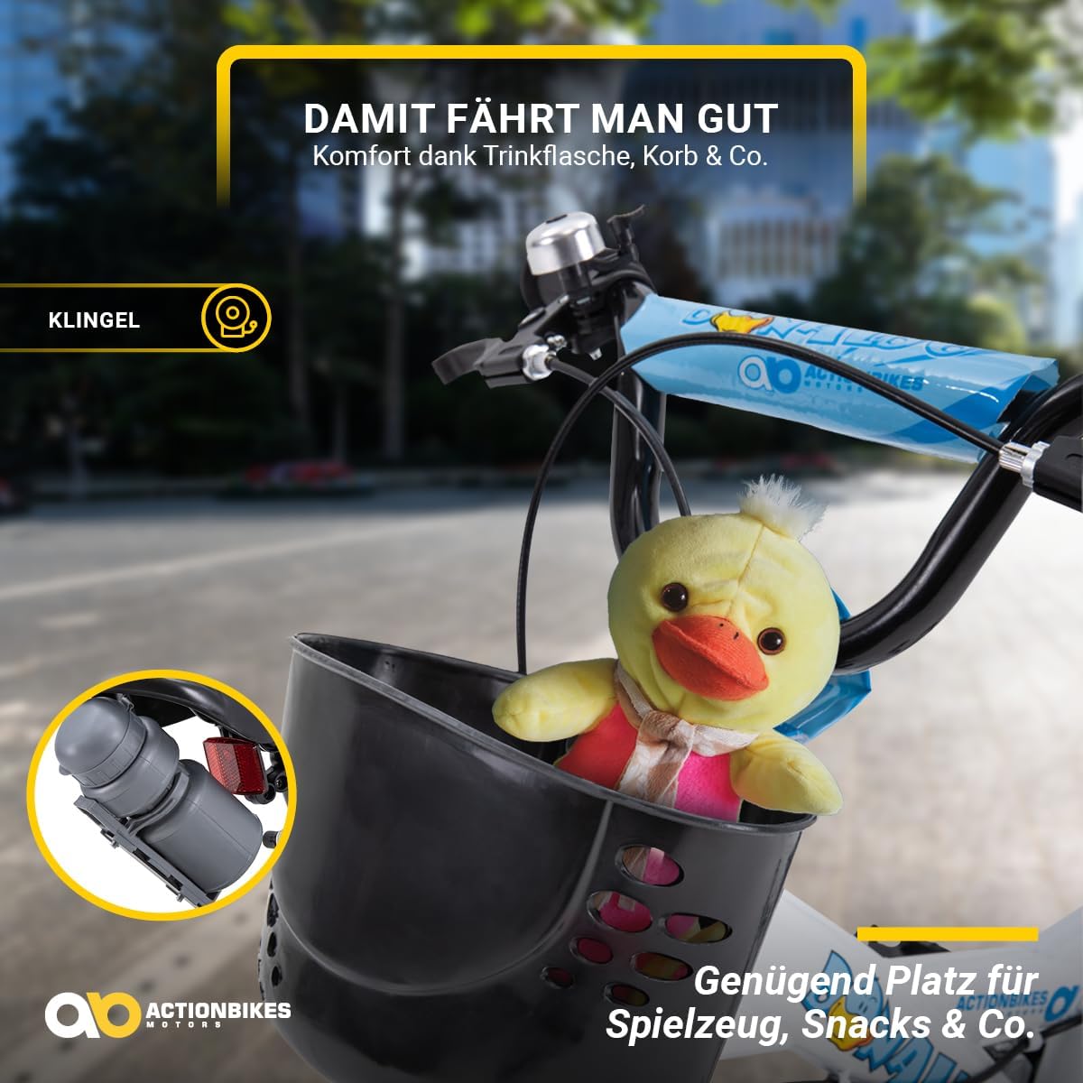 Actionbikes Kinderfahrrad | 12 16 20 Zoll - V-Brake Bremsen - Fahrrad für Kinder von 2-9 Jahren - Schutzblech v. / h - Kinder Fahrrad für Mädchen & Jungen - Fahrräder - Bicycle - Kinderrad - Bike – Bild 5