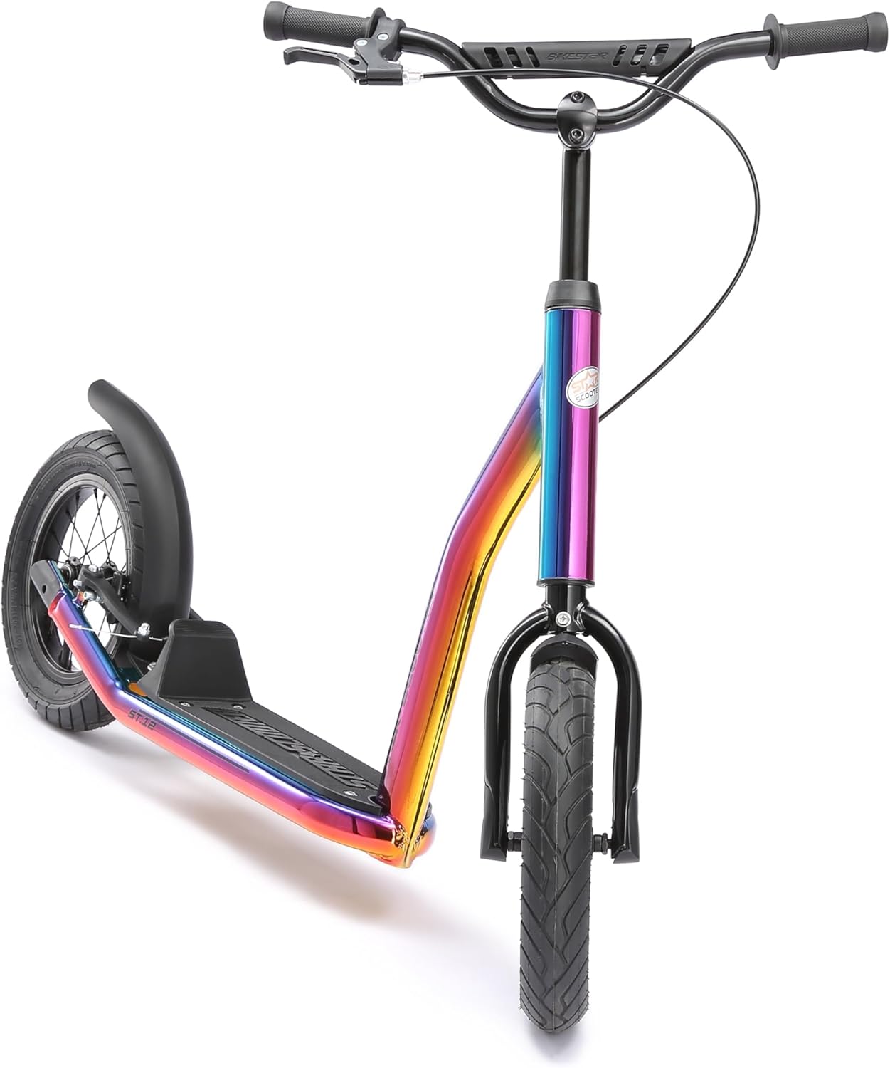 STAR SCOOTER Children's Scooter from 7 Years City Kick Scooter Pneumatic Tyres Height Adjustable 12 Inch New Gen – Bild 7