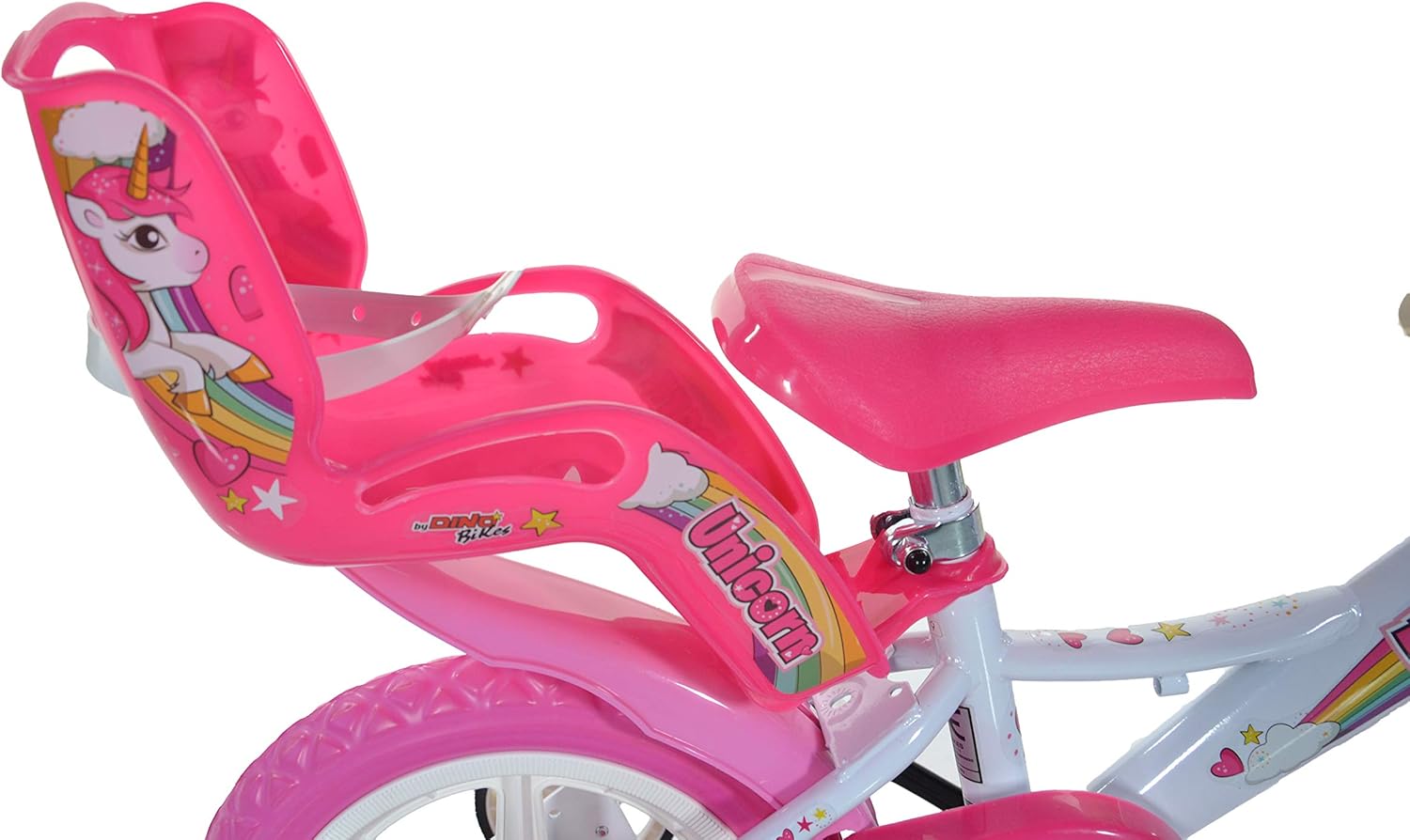 Dino Bikes 124RL-UN Unicorn Bike, White/Pink – Bild 4