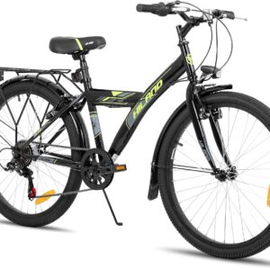 Hiland 20 24 Zoll Kinderfahrrad für Jungen Mädchen, Fahrrad für Kinder ab 6 7 8 9 10 11 12 Jahren mit 6 Gang Schaltung, mit Ständer, Schwarz/Weiß