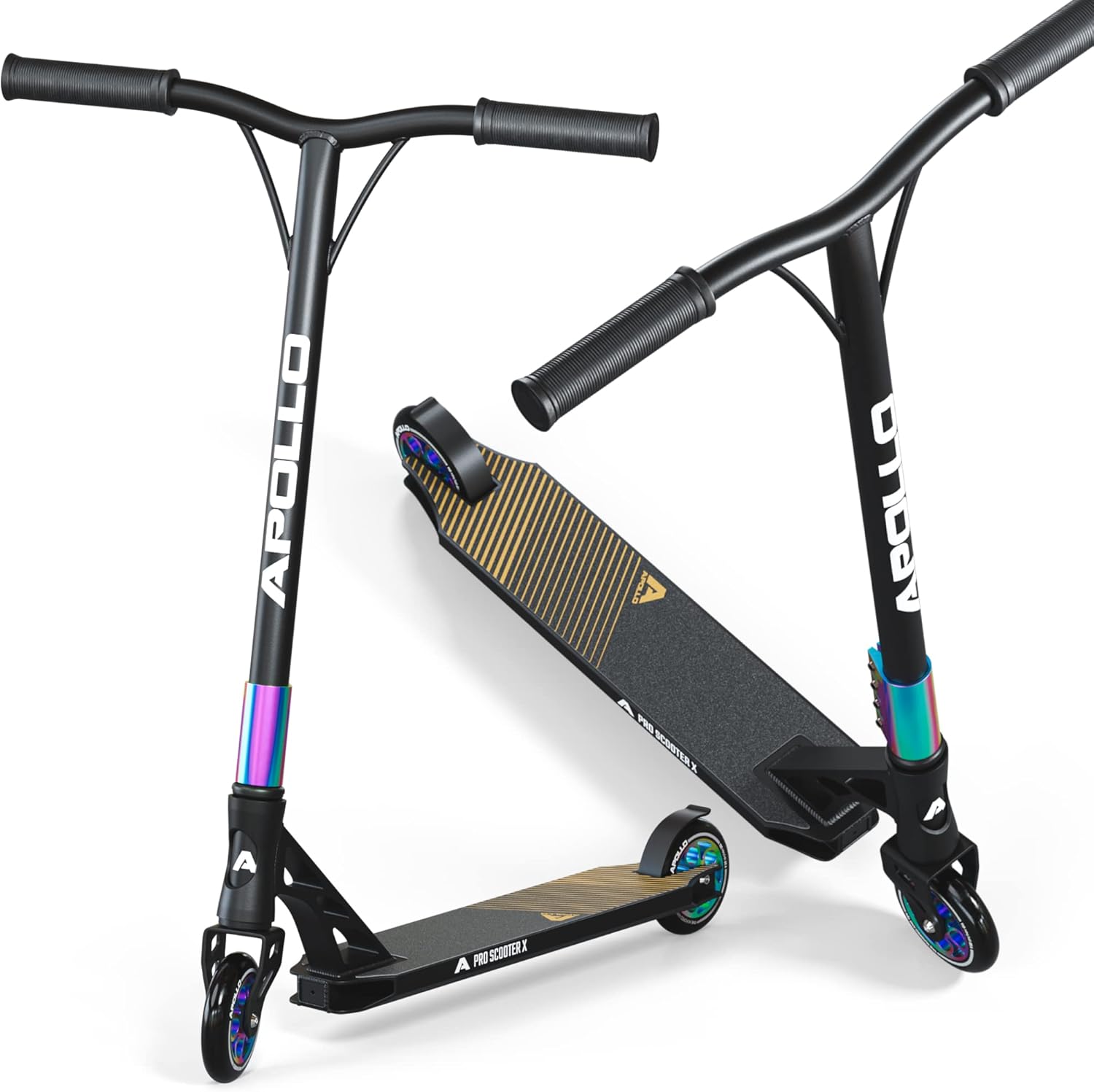 Apollo Stunt Scooter, Genesis Pro X/Pro X Competition, High End Stunt Scooter, ABEC 9 Ball Bearings, Trick Scooter with 110 mm or 120 mm Wheels and Aluminium Core