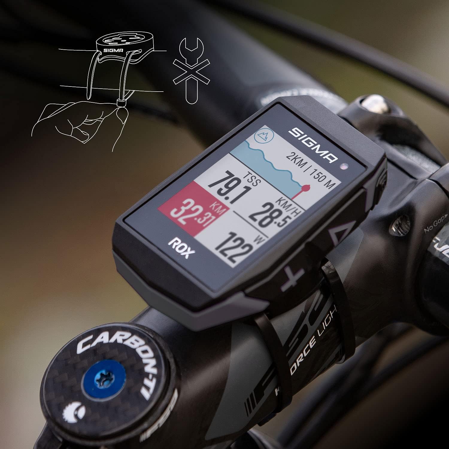 SIGMA ROX 11.1 EVO | Fahrradcomputer kabellos GPS & Navigation inkl. Geschwindigkeits-, Herz- und Trittfrequenzsensoren | Outdoor GPS Navigation mit Höhenmessung – Bild 3