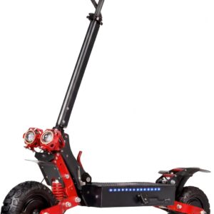 EX3 Series E-Scooter Offroad, Dual Motor Electric Scooter, 60 km Range, 11 Inch Pneumatic Tyres, 3-Speed Brake System, IP55, Foldable All-Terrain Scooter for Adults