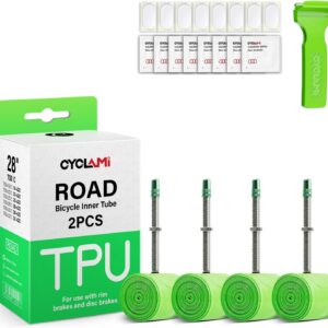 TPU Inner Tube Road Bike 4 Pieces TPU Inner Tube for Road Bike 700C x 23C/25C/28C/30C/32C, Gravel 700C x 32-47-622, MTB29 X 1.9-2.5, 1 x Tyre Lever