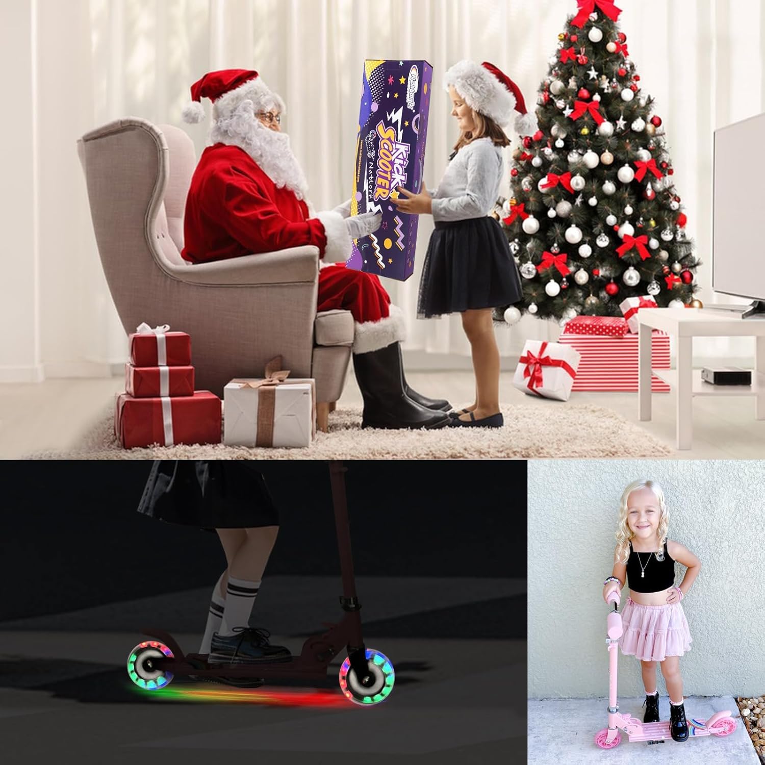 Nattork Children's Scooter for Boys & Girls, Portable, Lightweight Folding Design with Brake System, Height-Adjustable Handlebar and up to 50 kg Load Capacity – Bild 6