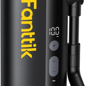 Fanttik X9 Ace Mini Bicycle Pump, Battery Compressor, 32s Quick Inflatable Electric Bicycle Pump, 10.3 Bar Air Pump with Presta and Schrader Valve, for Road Bike, Mountain Bike, E-Bike, City Bike