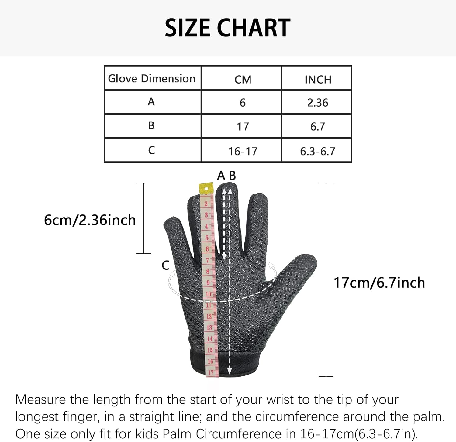Long Keeper Children's Cycling Gloves - Boys Girls Sports Gloves Bicycle Gloves Children for BMX Scooter Cycling Bike Outdoor Palm Tree Gel Non-Slip – Bild 5
