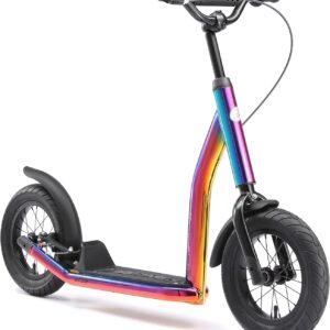 STAR SCOOTER Children’s Scooter from 7 Years City Kick Scooter Pneumatic Tyres Height Adjustable 12 Inch New Gen