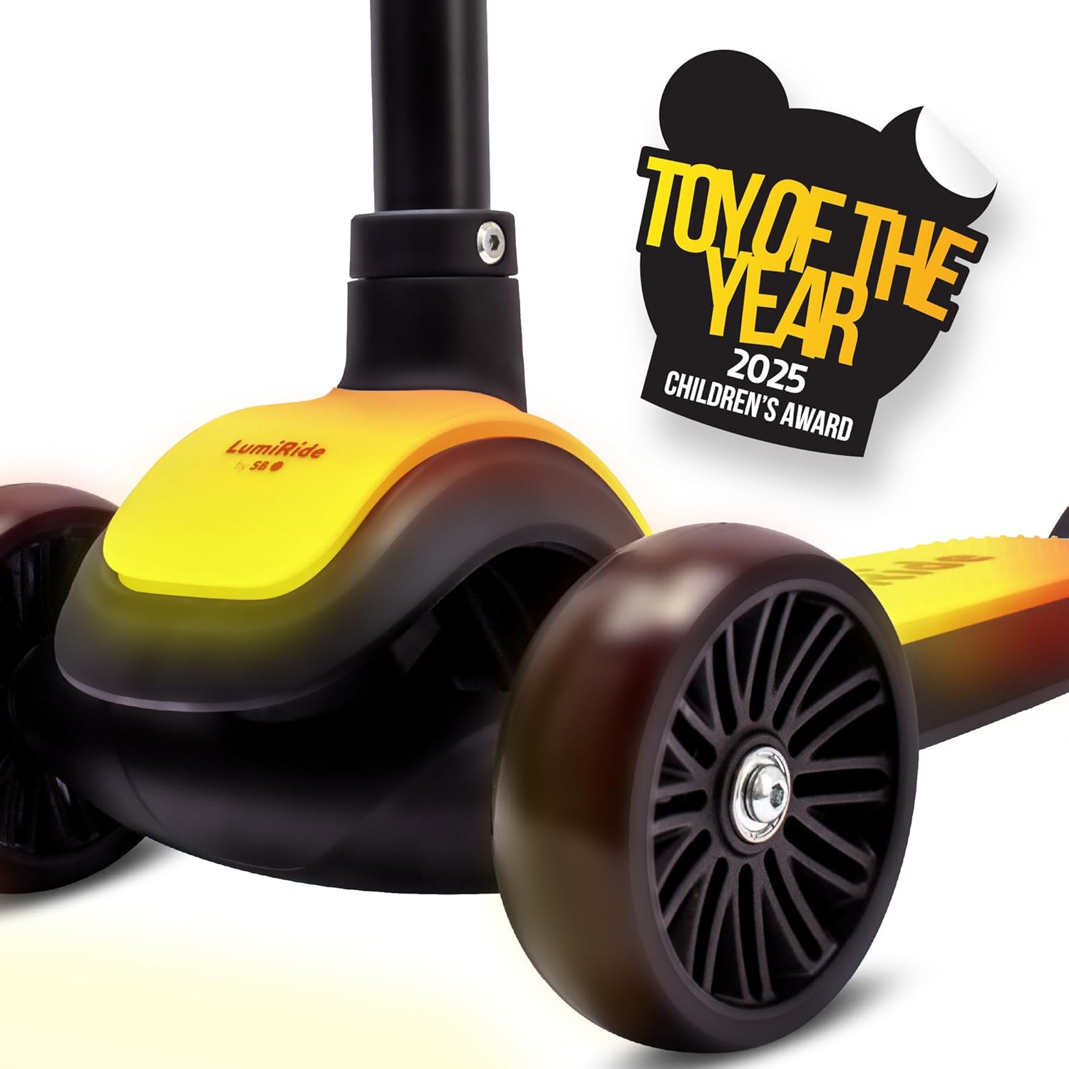 Lumi Ride Children's Scooter 3 Wheels Balance LED 3+, Foldable, Height-Adjustable Handlebar, Foot Brake, Non-Slip Footboard, Removable Handlebar – Bild 5