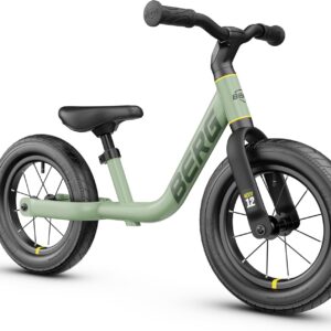 Berg MOOV 12 Balance Bike from 2.5 Years, 12 Inch Balance Bike up to 30 kg with Pneumatic Tyres, Steering Wheel and Saddle, Height Adjustable, Safe and Ultralight Walking Bike for Boys and Girls