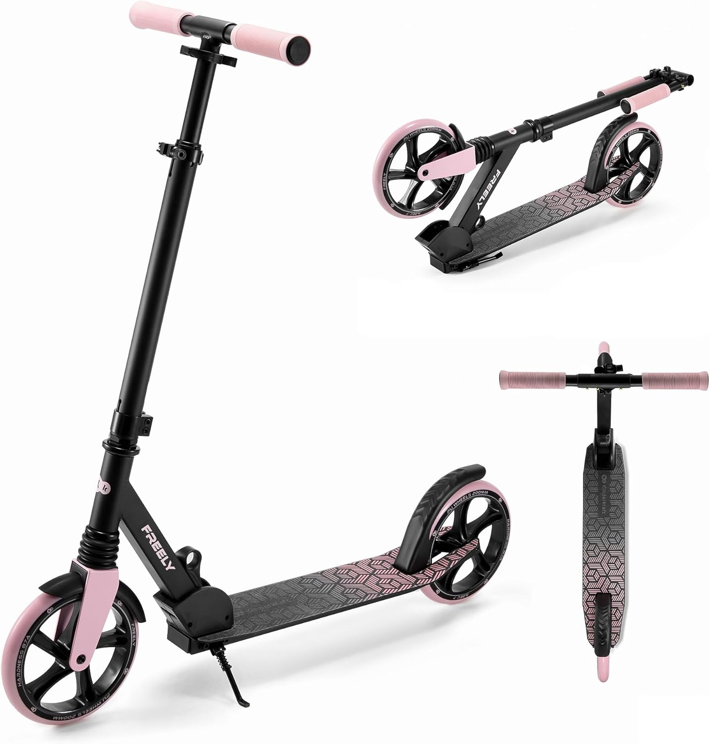 Kinderkraft Freely Scooter ab 3 Jahren, Kinderroller bis zu 100 kg, schnellen Zusammenklappen, Räder aus PP