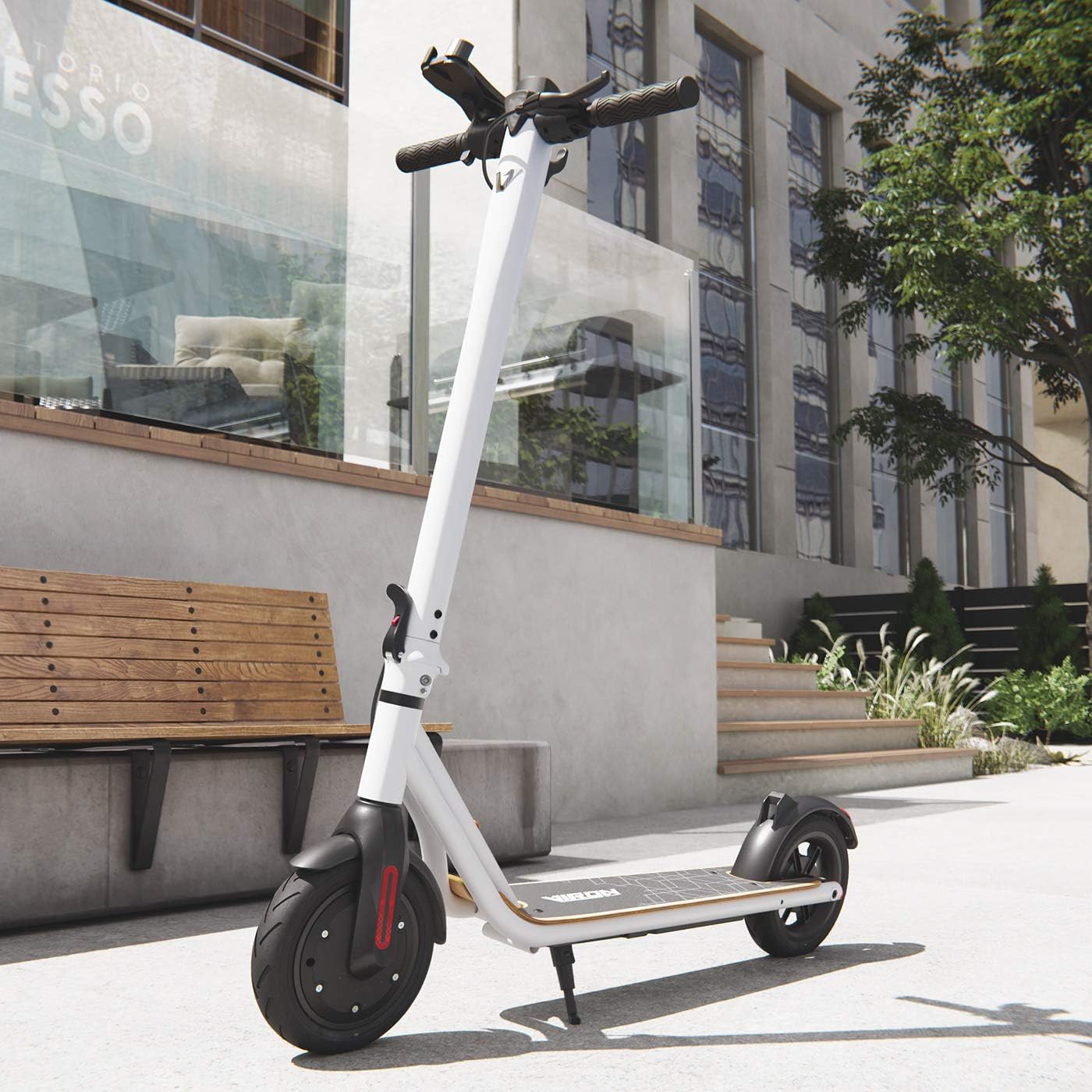 Viron E-scooter with road approval, electric scooter, VTA (Vehicle Type Approval) aluminium electric scooter, foldable scooter, eKFV approval, driver's licence free.