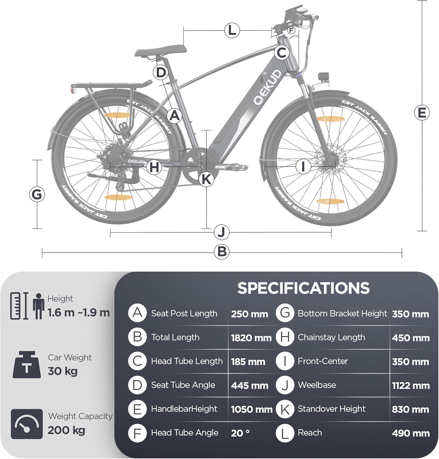 E-Bike Damen/Herren, 26 Zoll/27.5 Zoll Elektrofahrrad, mit 36V 13Ah Li-Ion Akku, 250W Motor, Reichweite bis zu 100KM im Hybrid Modell – Bild 2