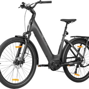 ttgo E-Bike 27.5 Inch with 250 W Middle Motor, Electric Bicycle with 36 V 18 Ah Battery, 9-Speed Gears, Range up to 110-130 km, Lightweight Aluminium E-City Bike, Z5