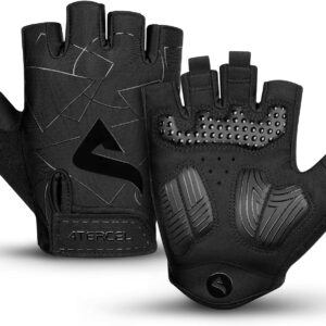 ATERCEL Cycling Gloves Half Finger for Men Women – Cycling Gloves MTB Gloves with SBR Padding for Cycling, MTB, Fitness