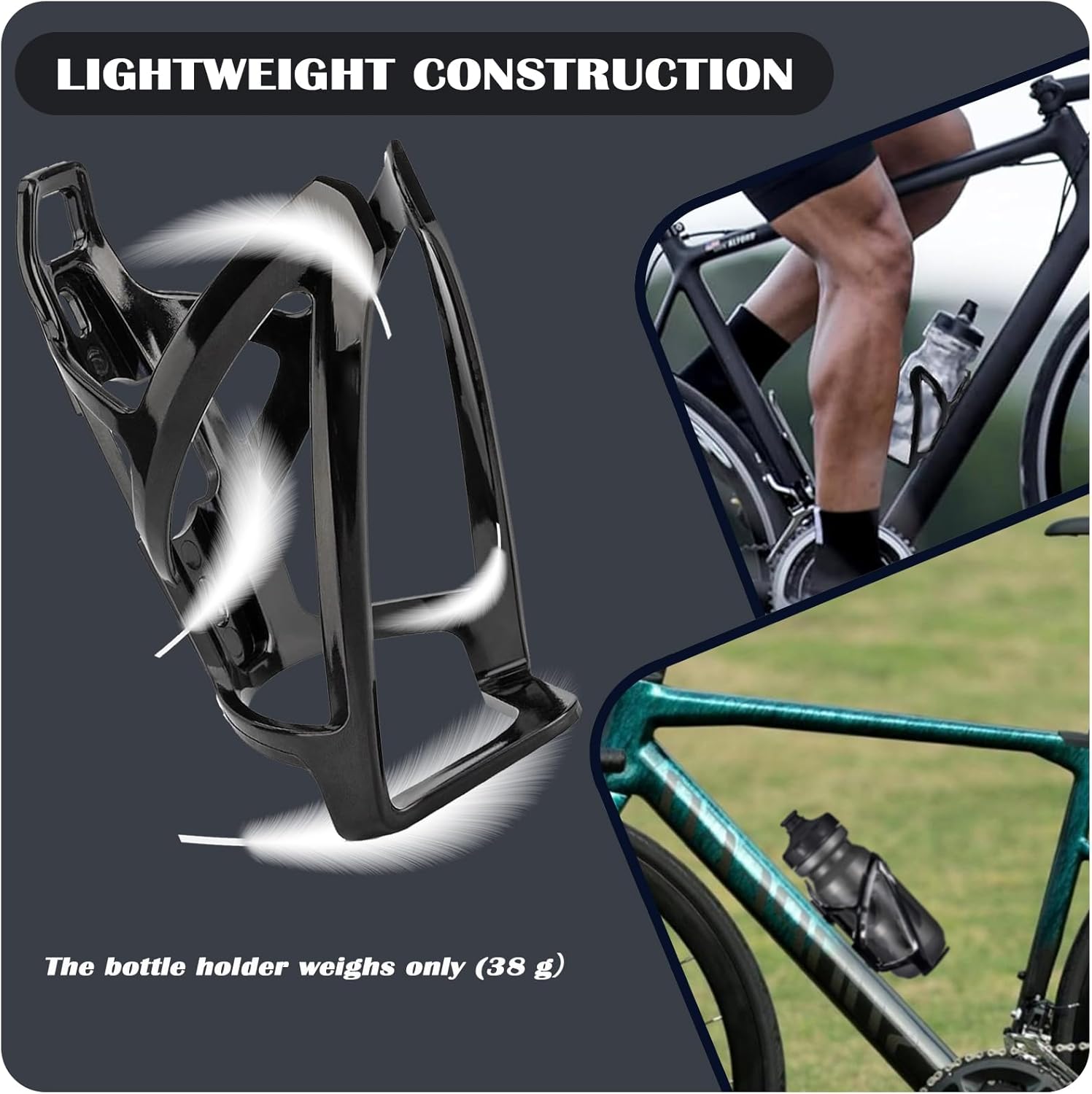 Bottle Holder Bicycle Drink Holder Set (2-Pack) Made of High-Strength Unbreakable PC Plastic Water Bottle Holder Bottle Holder Includes Screws and Installation Tool – Bild 5