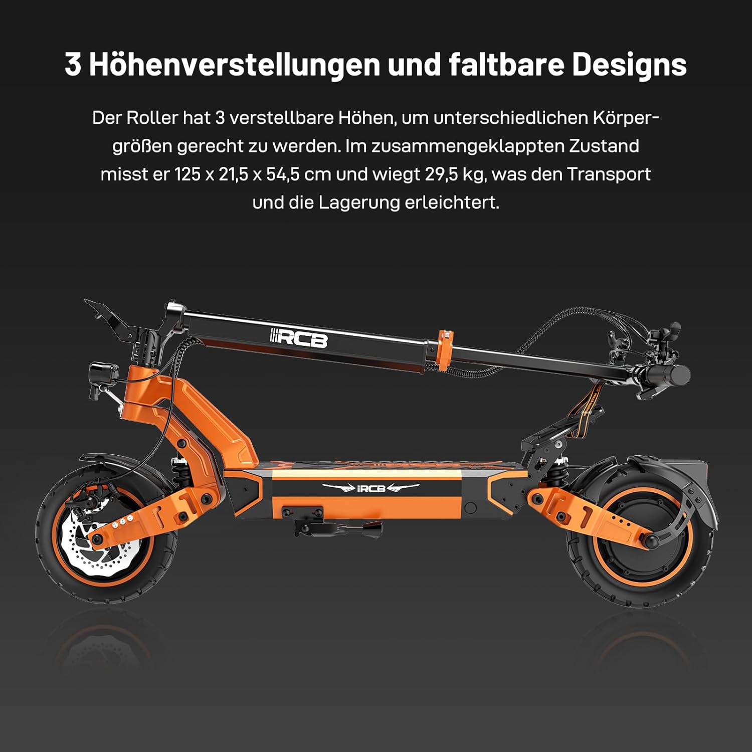 RCB D7/D7PRO(Ultra) E-Scooter, Electric Scooter for Adults with Road Approval (ABE), NFC/Indicator/App, 26% Incline 500W Motor Tip 1600.80-130 KM, 20.8-27 Ah, 10 Inch Self-Repairing Gel Tyres – Bild 14