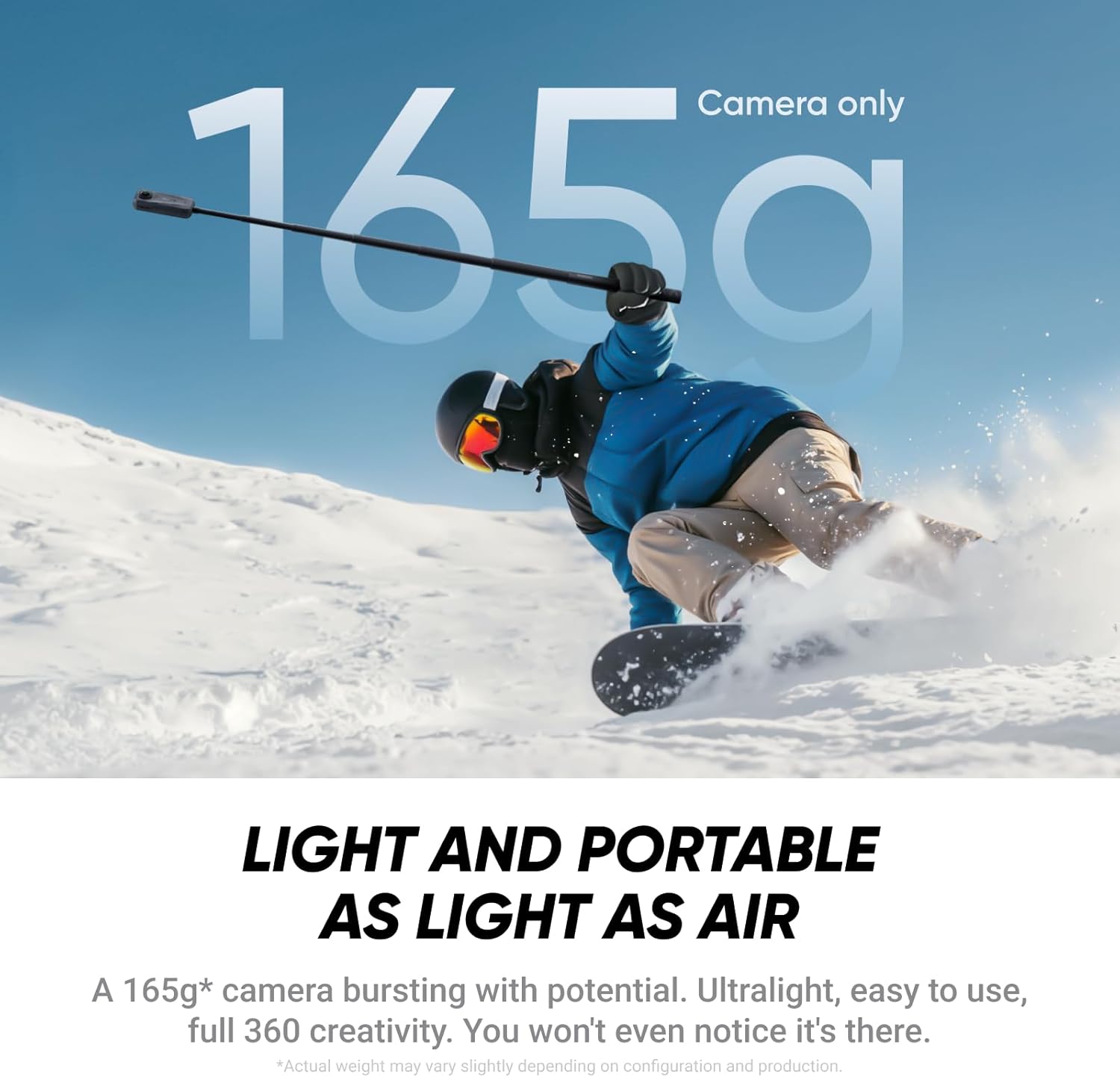 Insta360 X4 Air Road Bike Bundle (Modular) - 165g Lightweight 8K 360°Camera Invisible Selfie Stick Interchangeable Lenses First Record & Then Align Integr. Wind Protection, Stabilization, AI Machining – Bild 2