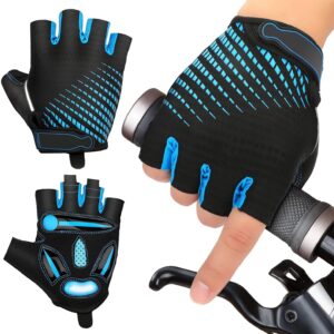 MTB Gloves, Half Finger Summer Cycling Gloves for Men and Women, Shockproof Gel, Breathable, Comfortable, Non-Slip, Suitable for Motorcycles, Bicycles, MTB, Gym