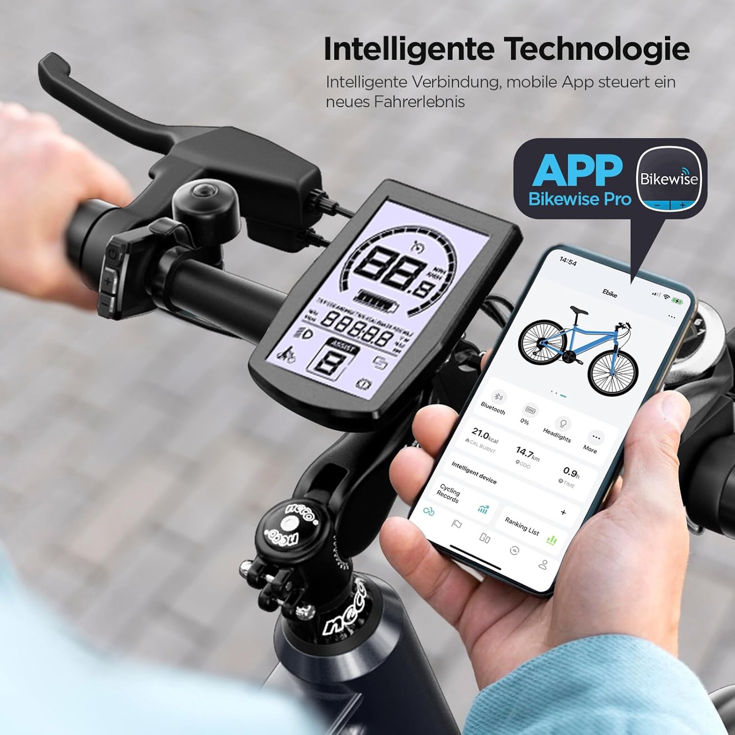 27M204 E-Bike 27.5“ Cityräder Elektrofahrrad, 36V/12Ah Akku ebike,250W Motor, Reichweite 100km bis 25 km/h,Elektrofahrrad mit APP – Bild 5