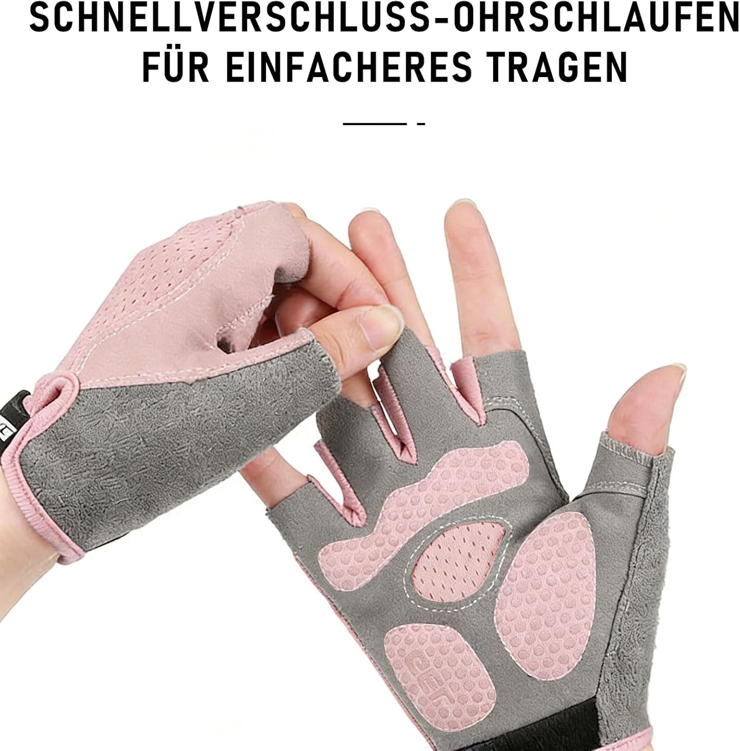 Children's Cycling Gloves, Half Finger Gloves, Non-Slip and Sweat-Wicking, Protective Palm – Bild 4