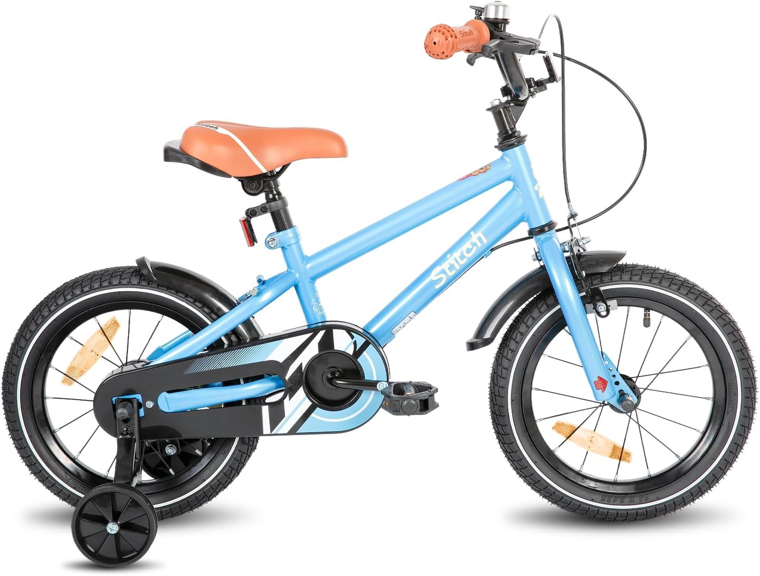 STITCH 12/14/16/18/20 Inch Children's Bicycle for 2-11 Year Old Boys, 12/14/16/18/20 Inch Bicycle for Boys with Stabilisers, 18/20 Inch with Stabilisers & Stand – Bild 2