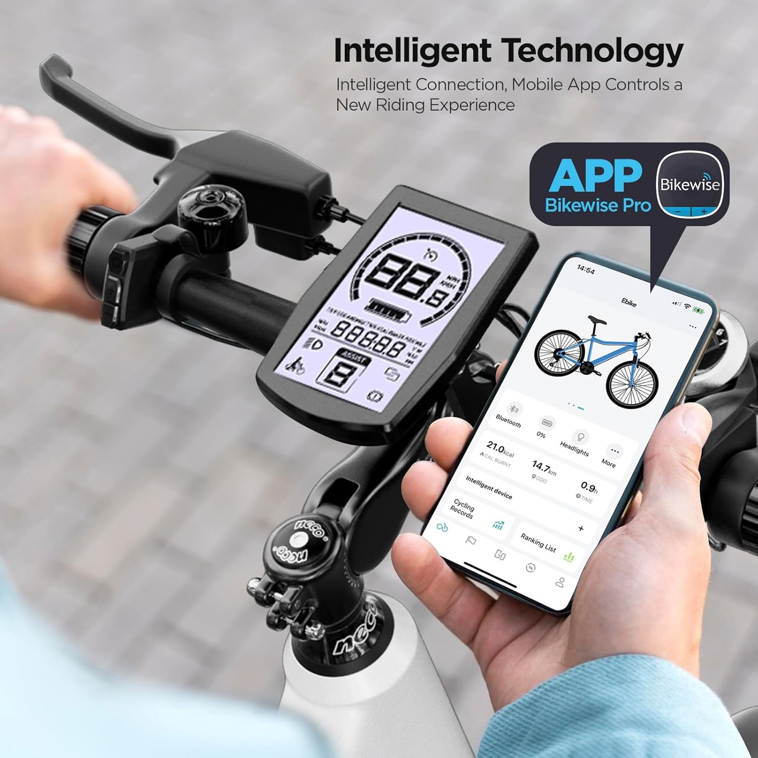 26M208 Electric Bicycle, 26 Inch Electric Bicycle Trekking Bike e-City Bicycle with 36 V 12.5 Ah Li-Ion Battery, Range up to 100 km in Hybrid Mode, 250 W Motor, EU Compliant, with App – Bild 2