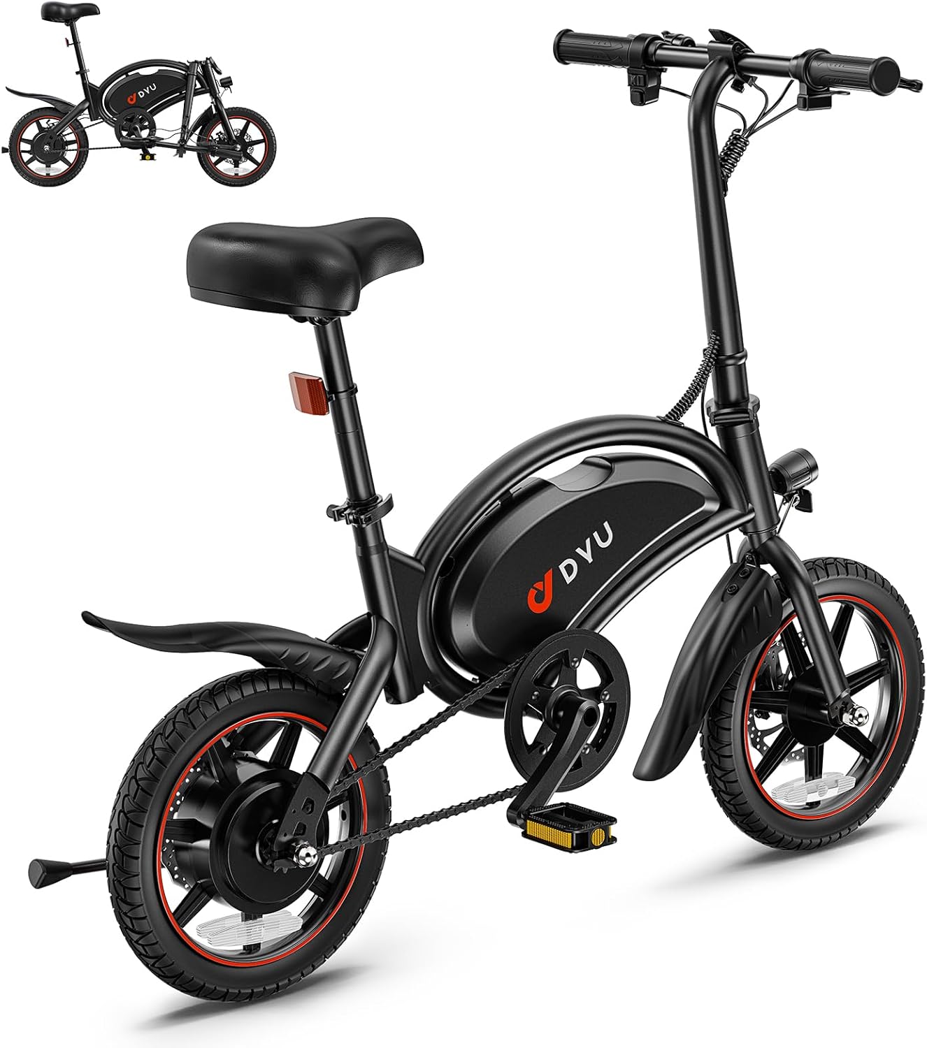 DYU D3S 14 Inch Mini Electric Bike – Bild 9
