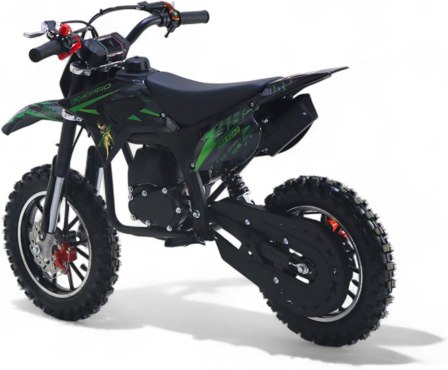 KXD 701A/706A/708A/703A /705 49cc 2/4-Stroke Dirt Bike Pocket Dirt Bike Motocross Motorcycle Cross 49 cc Motor Dirt Bike Pocket Bike (Green, KXD 703B 4-Stroke 49cc PullStarter "Offroad Racing 58) – Bild 7