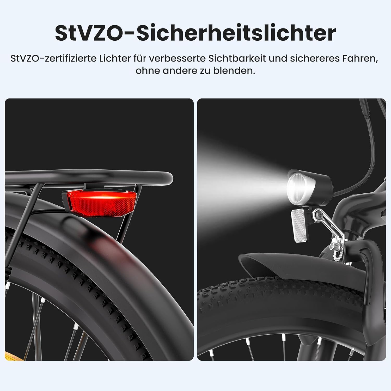 Touroll B1 26 Inch City E-Bike with 250 W Motor and 36 V 15.6 Ah Battery Pedelec City Bikes, Electric Bicycle, Max Speed 25 km/h Max Range 90 km, Adult Men Women Ebike – Bild 6