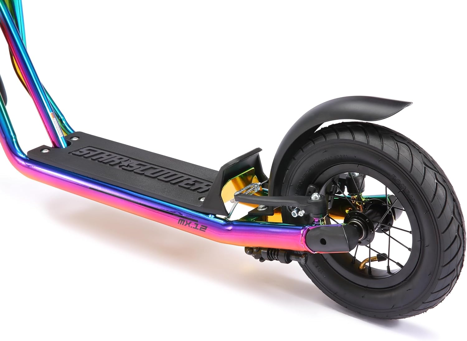 STAR SCOOTER Children's Kick Scooter from 6-7 Years | 12/10 Inch Mixed City Kick Scooter Pneumatic Tyres – Bild 4