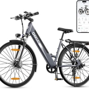 26M208 Electric Bicycle, 26 Inch Electric Bicycle Trekking Bike e-City Bicycle with 36 V 12.5 Ah Li-Ion Battery, Range up to 100 km in Hybrid Mode, 250 W Motor, EU Compliant, with App