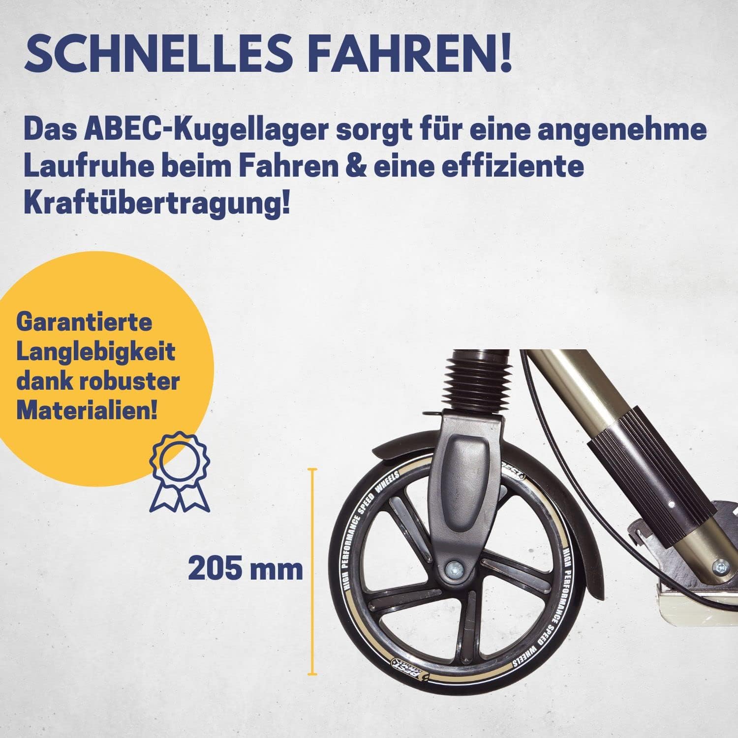Best Sporting 30410 Scooter with ABEC-7, Black/Gold – Bild 5
