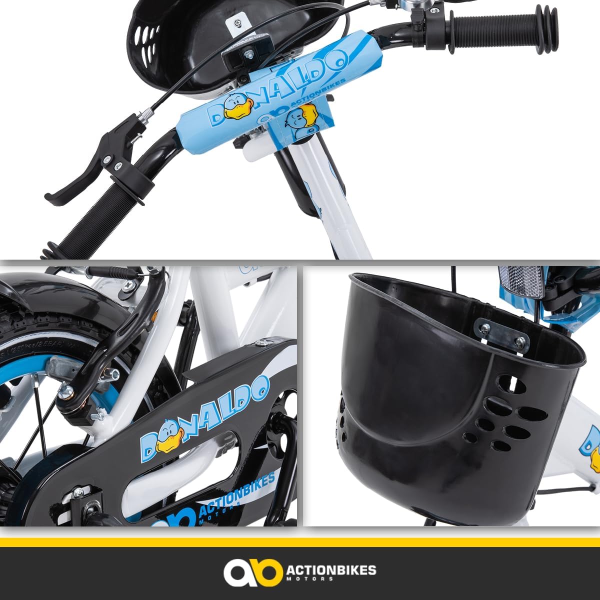 Actionbikes Kinderfahrrad | 12 16 20 Zoll - V-Brake Bremsen - Fahrrad für Kinder von 2-9 Jahren - Schutzblech v. / h - Kinder Fahrrad für Mädchen & Jungen - Fahrräder - Bicycle - Kinderrad - Bike – Bild 9