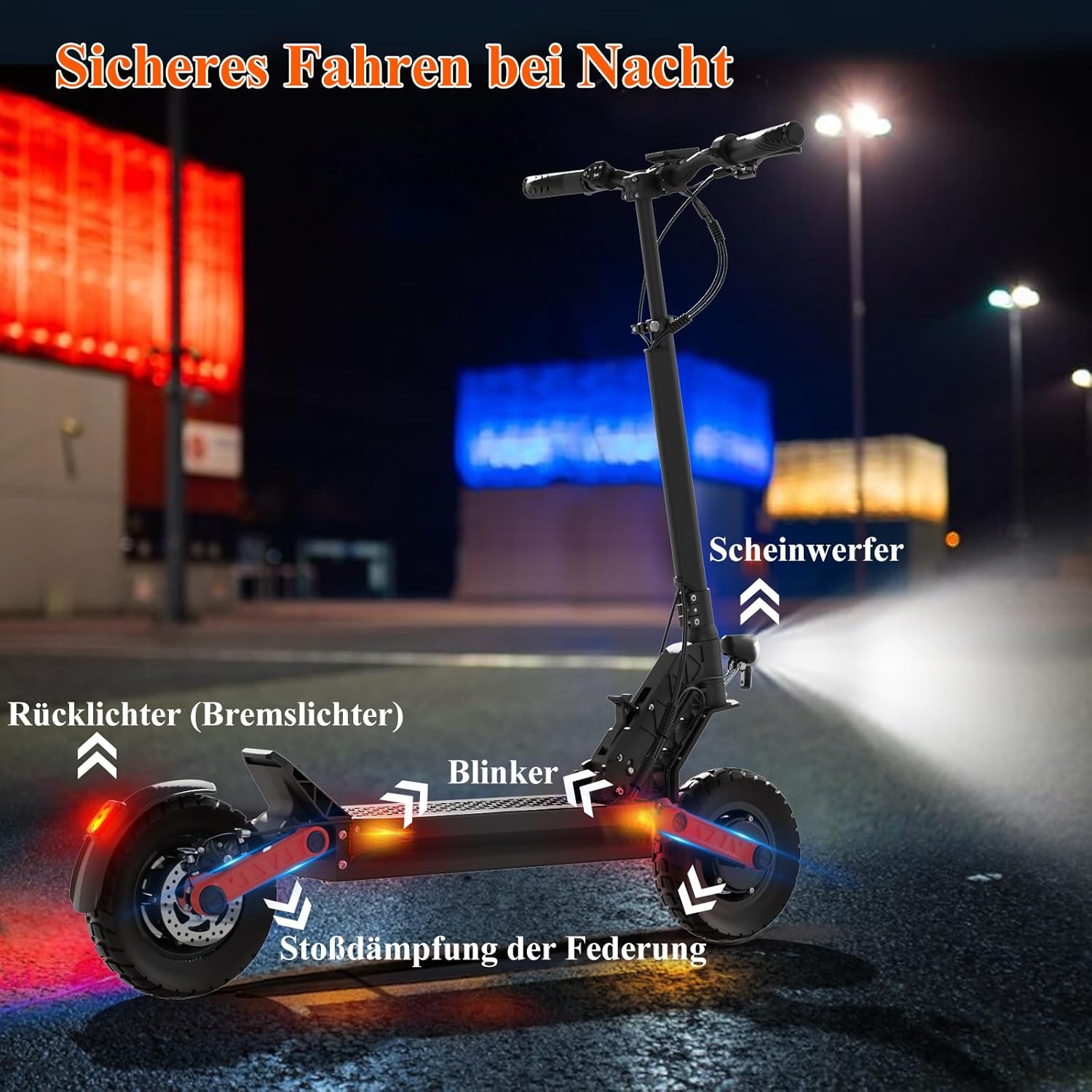 TODIMART E Scooter mit Straßenzulassung D-Serie, 60 km Reichweite, 500W Motor – Bild 5