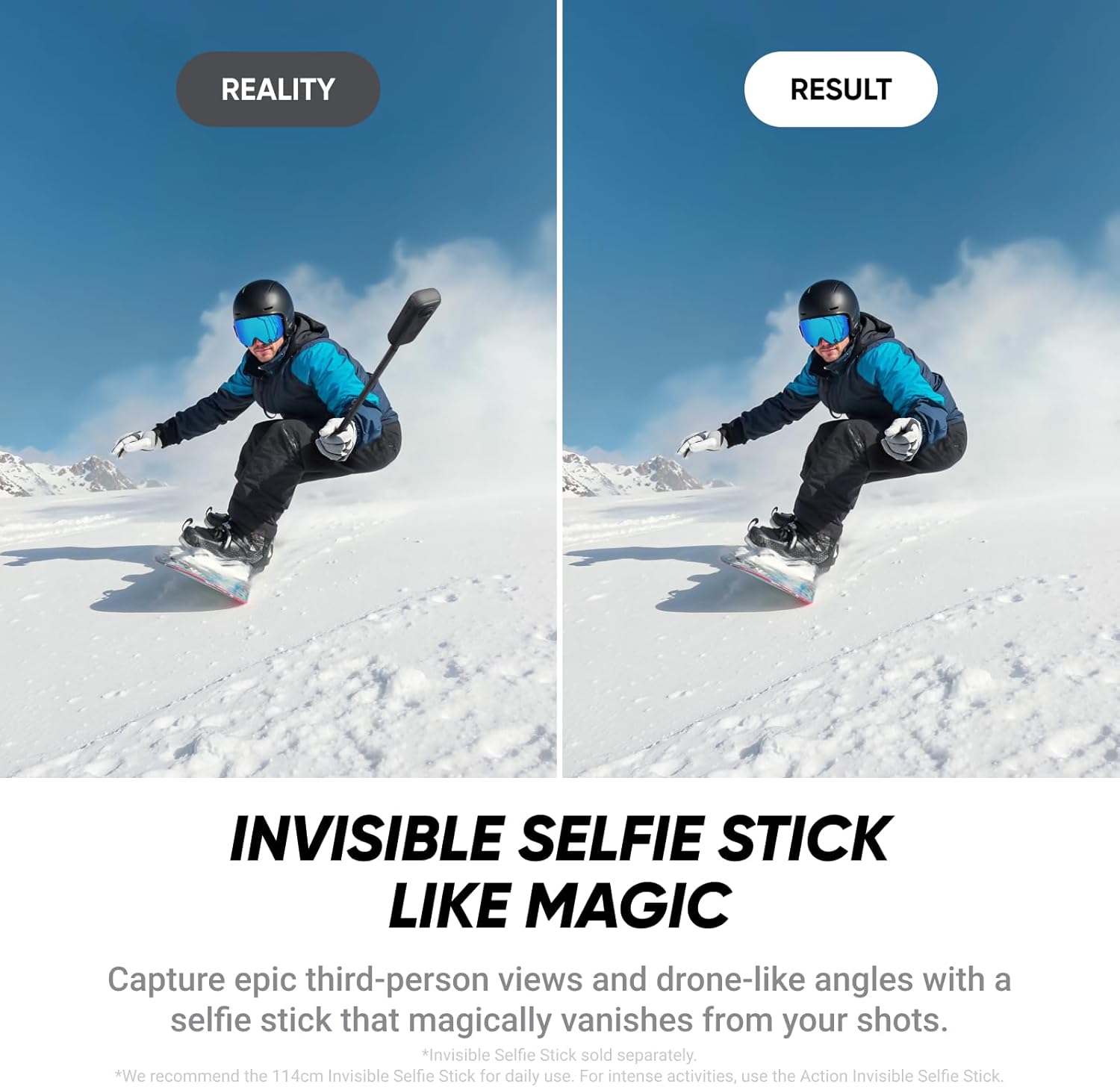 Insta360 X4 Air Road Bike Bundle (Modular) - 165g Lightweight 8K 360°Camera Invisible Selfie Stick Interchangeable Lenses First Record & Then Align Integr. Wind Protection, Stabilization, AI Machining – Bild 5