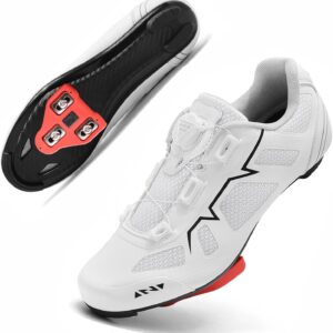 Cycling Shoes Men Women Road Cycling Shoes Compatible with SPD, SPD-SL, Look Keo Click System | Cycling Shoes for Peloton Bike, Road Bike & MTB | Lightweight & Breathable